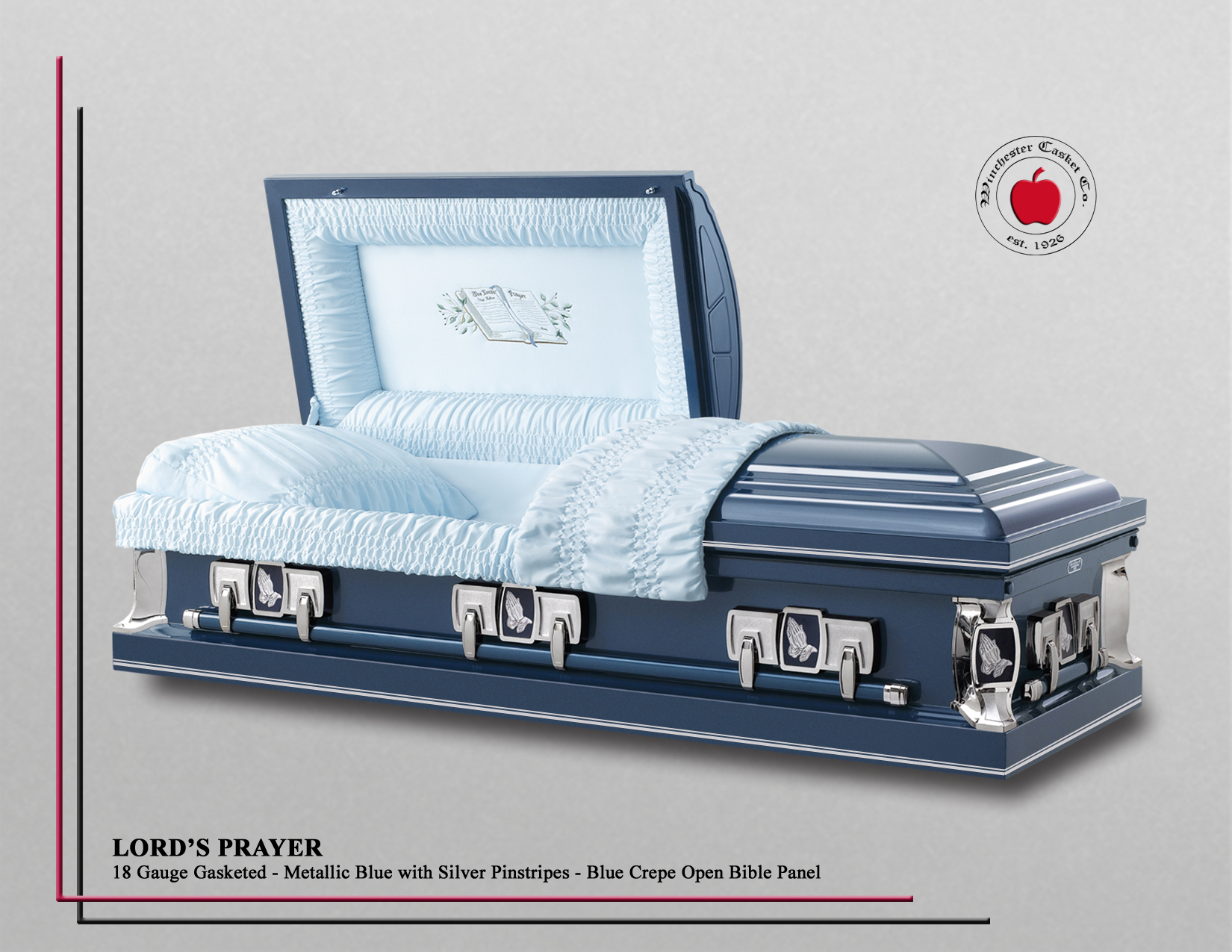 Lords Prayer Metallic Blue